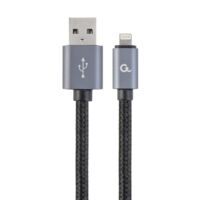 Gembird CCB-MUSB2B-AMLM-6 Câble pour téléphone portable Noir 1,8 m USBTo Lightning