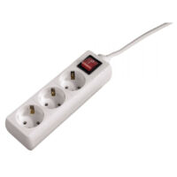 Hama home multiprise 3 prises 1-4m interrupteur blanc
