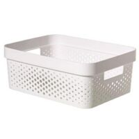 Curver Infinity Panier perforé of plastic recyclé, 4,5 litres, white