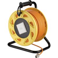 58934 Goobay enrouleur RJ45 catégorie 7a S/FTP (50 mètres) - Rallonge Ethernet enroulable catégorie 7a câble blindé