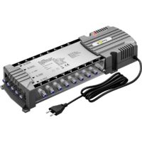 Commutateur satellite 5 entrées 16 sorties – Répartiteur pour 16 abonnés – Réception de chaînes TV et radio – Connectique coaxiale – Goobay