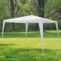 Pérgola Desmontable Blanca, 3x3 metros