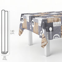 Nappe anti-taches Rouleau de toile cirée 140 cm. x 20m. cuisine