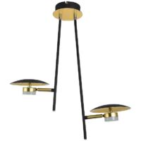 FAB 153692016 Pendentif Cape Town 2l 12w 4000k Noir / or 52x49x15 Cm 1080 Lm Dirigeable Et Ajustable