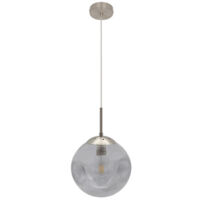 FABRILAMP Pinap Pendant 1xe27 Nickel/Smoke Regx25x25 Cm
