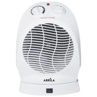 Radiateur Soufflant Elect.temple 2000w Thermostat Oscillant Blanc Reg.2puissances 3fonctions Anti-basculement 29x21x16cm
