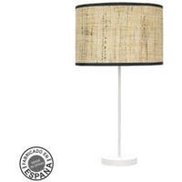 Lampe à poser haute couture 1xe27 blanc/marron foncé 63x30x30 cm