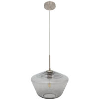 FABRILAMP Pinap Pendant 1xe27 Nickel/Smoke Regx30x30 Cm