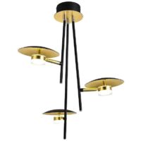 FAB 153693016 Le Cap Pendentif 3L 18w 4000k noir / or 53x39x39 cm 1440 Lm dirigeables et réglable