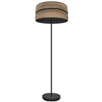FABRILAMP Floor Living Room Natalia 1xe27 Black/sac-black 164x40x40 Cm