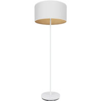 FABRILAMP Tania 1xe27 Parquet de salon Blanc/Blanc/Bois clair 162x40x40 Cm