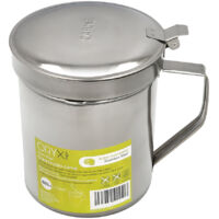 Grasera Inoxidable Para Carne 1,0 Litros. Con Colador y Tapa