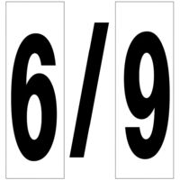 Numero Adhesivo 46x140 mm. Nº 6 / 9