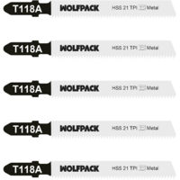 Lame de scie sauteuse pour métaux fins 5 pièces HSS 21 TPI