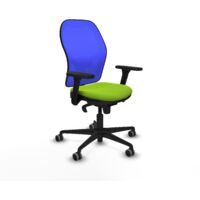 Jorquera sincro malla azul similpiel pistacho brazos 3D base nailon ruedas 65mm engomada