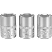 Stanley Set de Adaptateurs 1/4 FatMax, set de 3 adaptateurs (11 mm, 12 mm, 13 mm), durables et précis, idéaux pour la réparation et la maintenance general