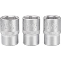 Stanley Set de Adaptateurs 1/2 FatMax, set de 3 adaptateurs (17 mm, 18 mm, 19 mm), durables et précis, idéaux pour la réparation et l'entretien general