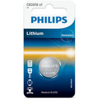 Batterie lithium Cr2016 Philips 3v/100mah (blister 1 Batterie) Cr2016philips