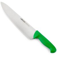 Couteau de cuisinier Arcos couleur - Prof 290921 Nitrum inox avec ergonomique mango de polypropylène avec lame de 30 cm et de couleur verte, couvrir l’affichage