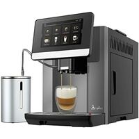 Acopino Machine à café, machine à espresso Barletta, grand écran couleur, système de lait pour une dégustation parfaite du café (anthracite)