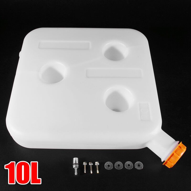 Chaufferette GENERIQUE Réservoir en plastique d'essence de mazout pour  le chauffage stationnement diesel d'air camion voiture 10l - blanc