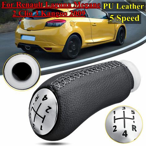 5 Pommeaux De Leviers De Vitesse, Pommeau Clio 3 Avec Adaptateur Pour Clio III (2005-09), Laguna 2 (2001-07), Dacia (Depuis 2004), Twingo 3 (Depuis 2014) Modus Levier De Vitesse Utilisation Fluide