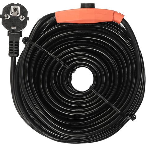Câble chauffant antigel 14 m avec thermostat, 230 V, câble