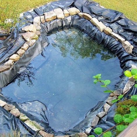 Revêtement de bassin préformé en caoutchouc imperméable pour étangs koï,  ruisseaux, jardins d'eau et fontaines