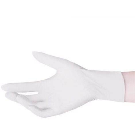 Gants chirurgicaux jetables durables, gants blancs d'examen de