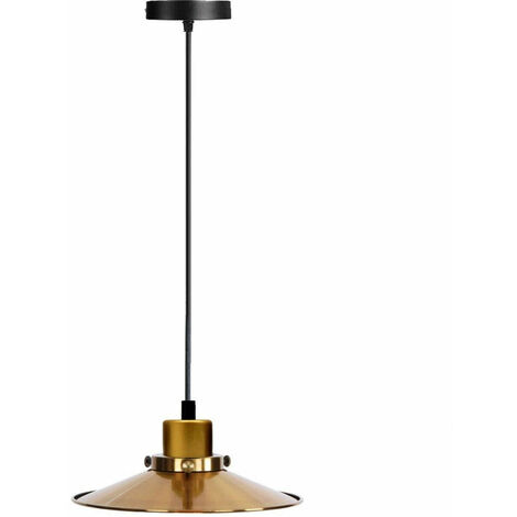 Ceiling Pendant New Modern Gold Flat Lamp Shade