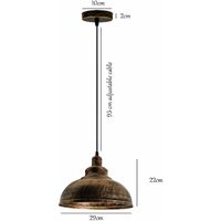 Brushed Copper Loft Industrial Chandelier Ceiling Light Pendant Lamp