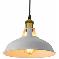 Modern Grey Colour Lampshade Industrial Retro Style Metal Ceiling Pendant Lightshade