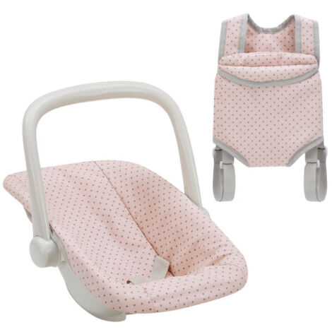 Olivia's Little World Puppenwagen Pink - Mit Klappverdeck & Stauraum