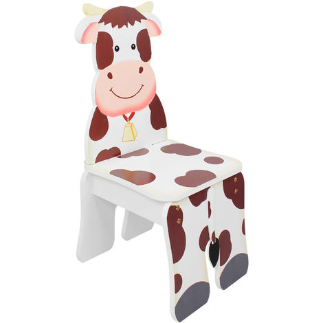 Fantasy Fields Children Kids Toddler Wooden Cow Chair (no table) TD-11324A2C