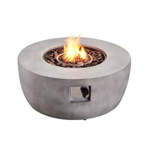 Small patio clearance fire pit propane