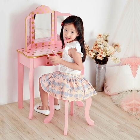 Little girl outlet wooden vanity