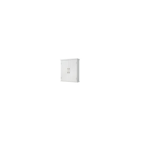 Teamson Home Wooden Bathroom Wall Medicine Cabinet With Adjustable Shelves White EHF-F0007 (1/5)