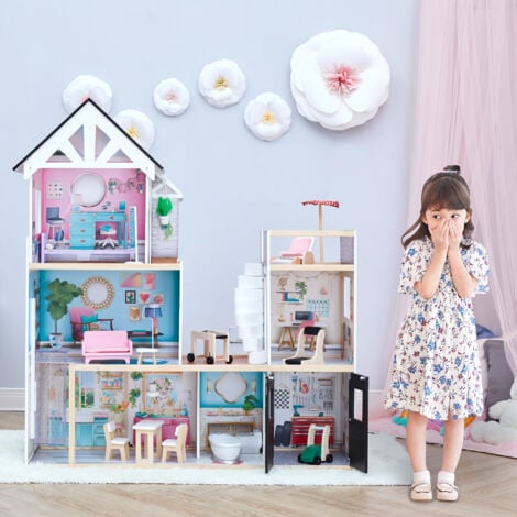 Olivia's Little World by Teamson Kids Large Dreamland Mansion Wooden ...