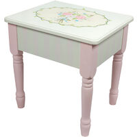 Fantasy Fields By Teamson Bouquet Kids Vanity Stool with Storage (no Table) W-3843G/2