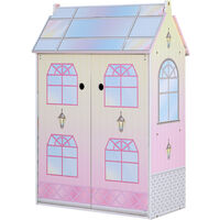 Olivia's Little World Glasshouse Kids 12" Doll House & 10 Accessories for 3.5" Dolls Multi TD-12518D - Multicolour