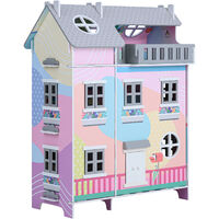 Olivia's Little World Sunroom Kids Doll House & 11 Accessories for 3.5" Dolls Multi TD-13361A - Multi