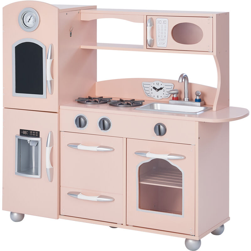 Cocina de Juguete de Madera con Accesorios de Teamson Kids Horno Niños TD-11414P