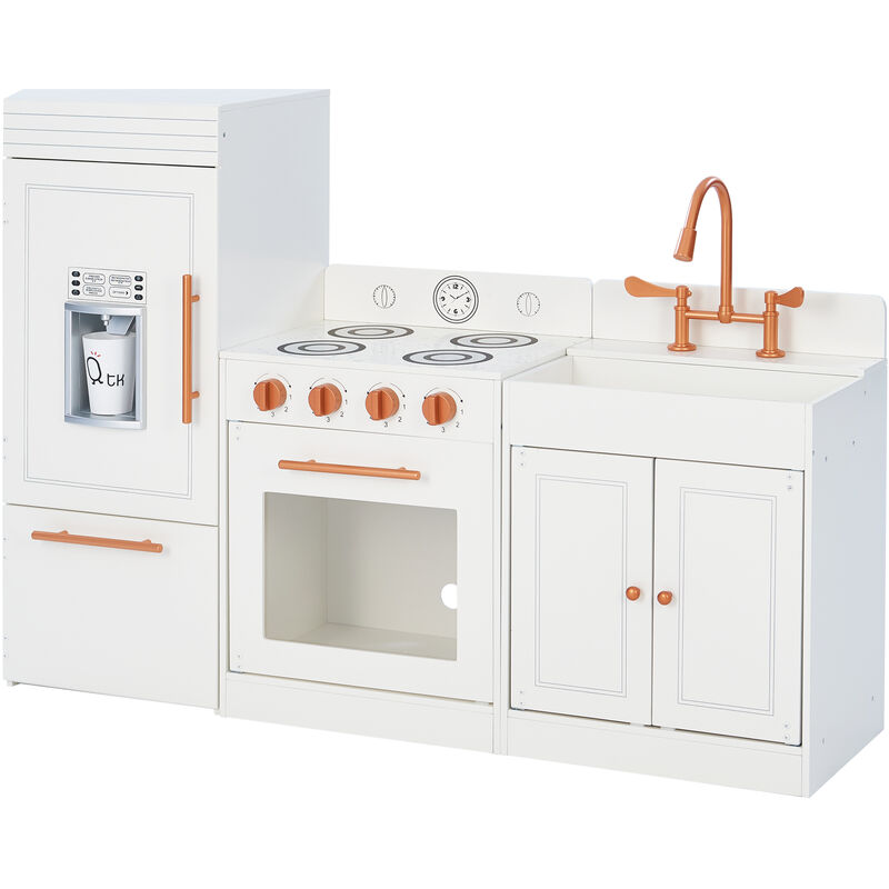 Teamson Kids Cocina de juguete grande madera oro rosa td12863r casas juego 804