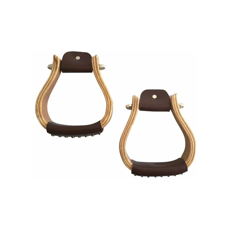 Étriers D'équitation Western Colcolo – Acier, 14x12 Cm, Légers, Stables, Avec Marches épaisses