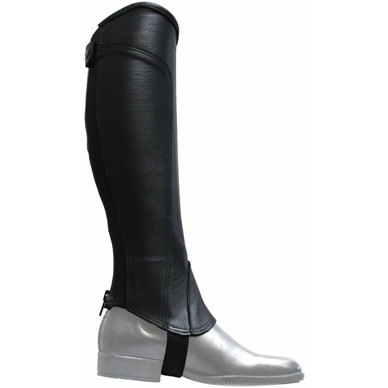 Chaps Classiques En Cuir Fendu Marron Pour Hobby Cheval - Taille Medium Avec Fermeture éclair Et élastique (Hobby Horse)