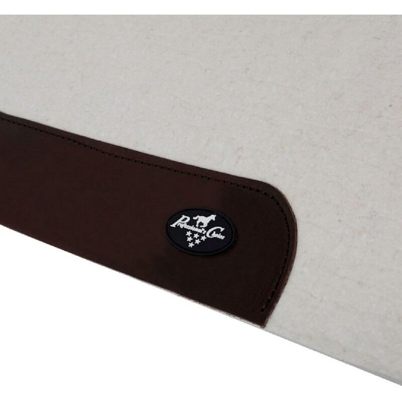 Tapis De Selle Western Motif Zèbre - 30 X 28 Pouces - Feutre - état Correct