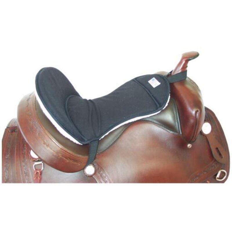 Sangle De Selle Western Equinate – Anatomique Avec Peau D’agneau Synthétique, Noir, 80 Cm