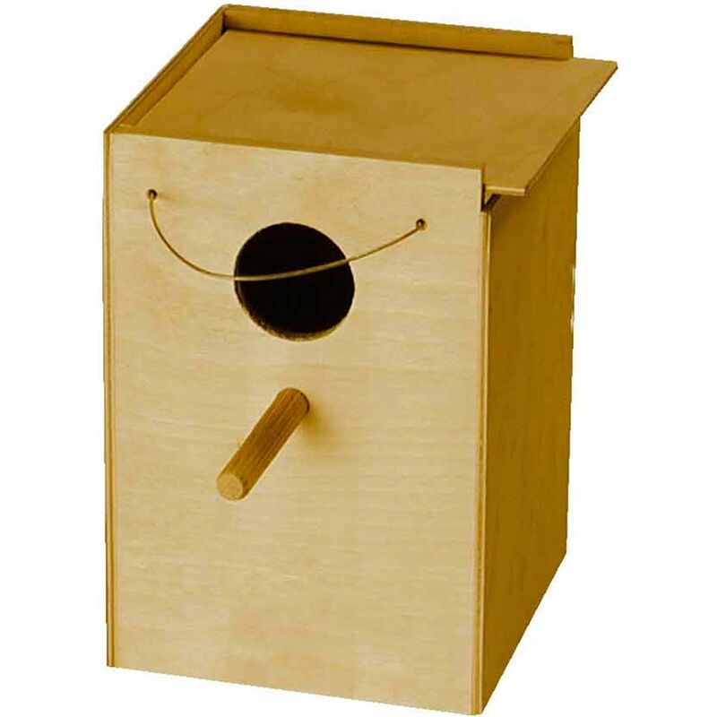 Cage À Oiseaux Boîte D'Élevage De Perroquet Avec Tiroir En Bois Nid D