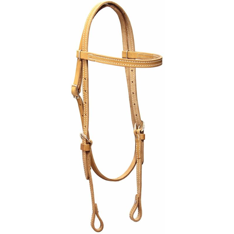 Bride En Cuir Pour Poney 5/8" – Embout 4.5" Et Rênes Marron – Modèle SB7