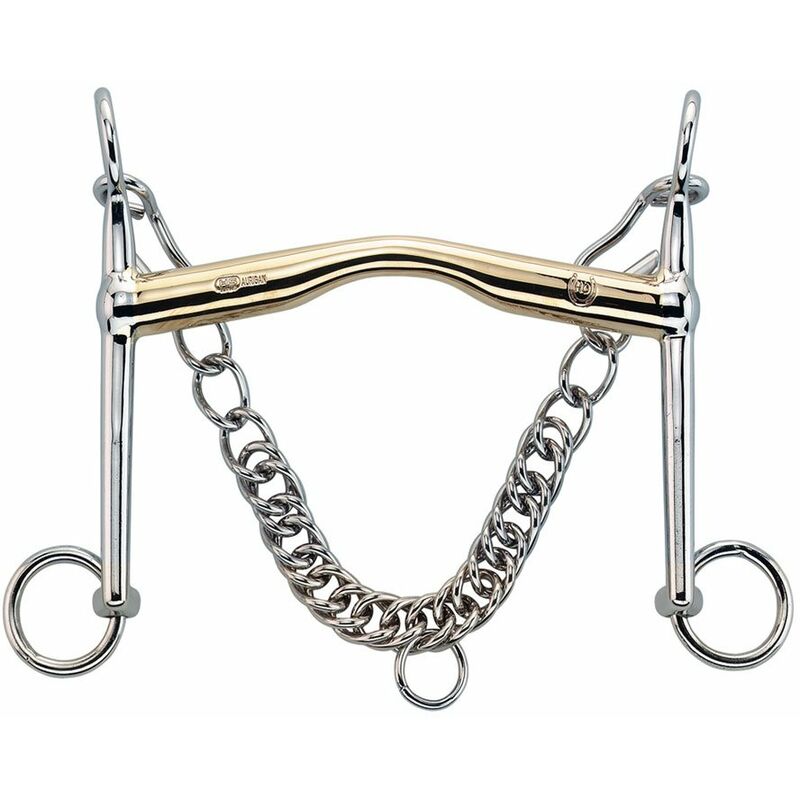 Mors De Bride Showman En Aluminium Avec Embouchure Cuivre - Modèle RT-13